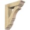 Ekena Millwork Balboa Traditional Rough Sawn Bracket w/ Offset Brace, Douglas Fir, 6"W x 20"D x 24"H BKT0604X20X24BOA01RDF - alternate 1
